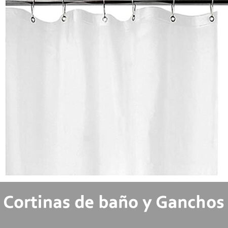 Cortinas de baño y ganchos