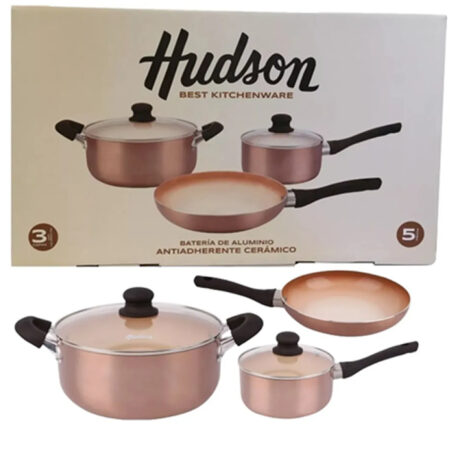 Hudson Batería 5 piezas Antiadherente Cerámica