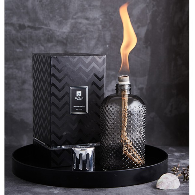 Lámpara Catalítica Gris Smoke – Domino Deco